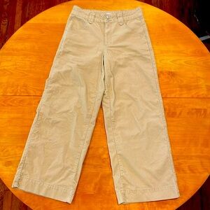 Time & Tru tan high waisted wide leg corduroy jeans